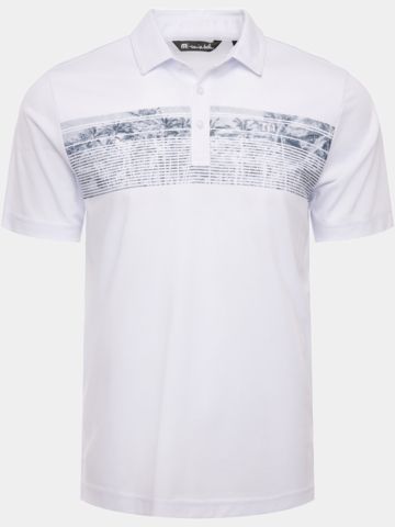 TravisMathew BANZAI BEACH Halbarm Polo weiß