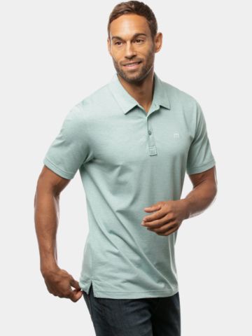 TravisMathew THE ZINNA Halbarm Polo hellgrün