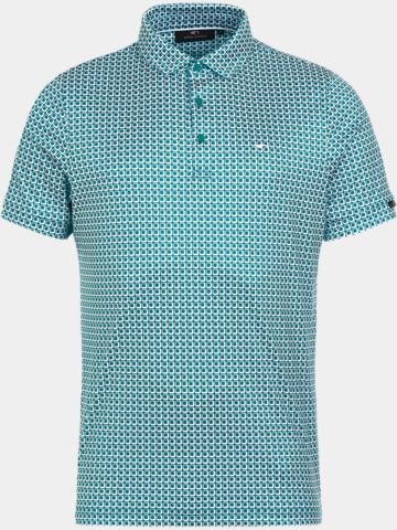 Daniel Springs Minimal Druck Funktions Halbarm Polo grün