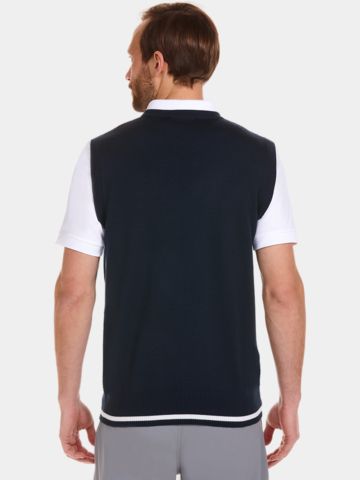 Daniel Springs basic slipover Pullunder Strick navy