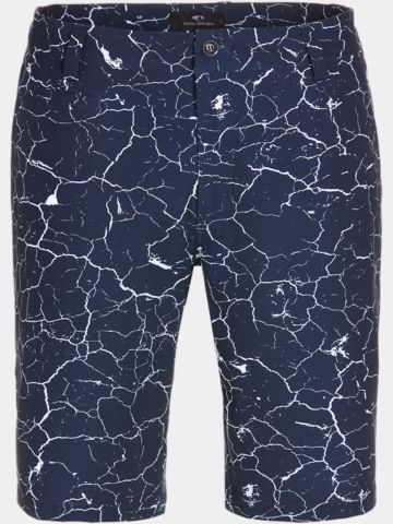 Daniel Springs  Funktions Druck Bermuda Hose navy