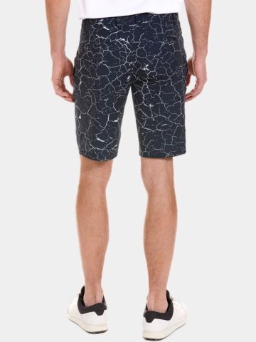 Daniel Springs Funktions Druck Bermuda Hose navy