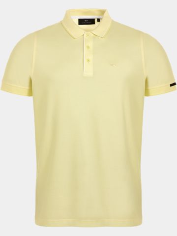 Daniel Springs 2-Tone Pique Halbarm Polo gelb