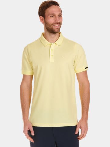 Daniel Springs  2-Tone Pique Halbarm Polo gelb