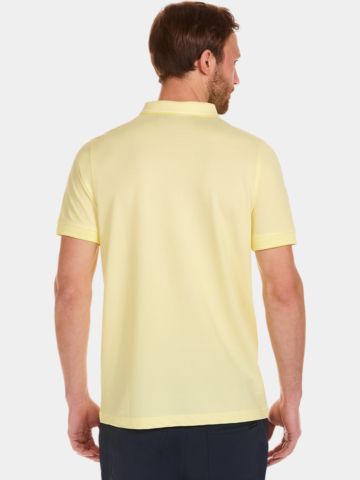 Daniel Springs  2-Tone Pique Halbarm Polo gelb