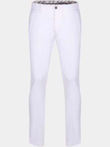 Daniel Springs white Pants lang Hose weiß