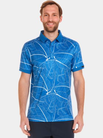 Daniel Springs repeated print polo Halbarm Polo royal