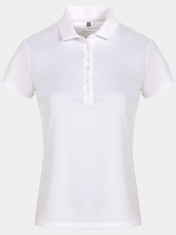 Valiente Funktions Halbarm Polo weiß