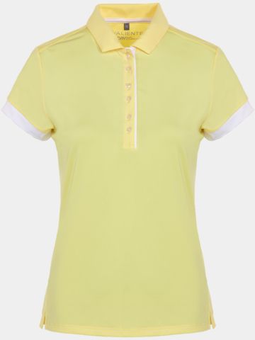 Valiente Funktions Halbarm Polo gelb