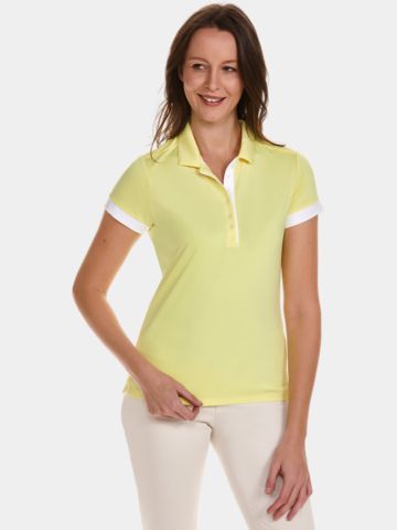 Valiente Funktions Halbarm Polo gelb