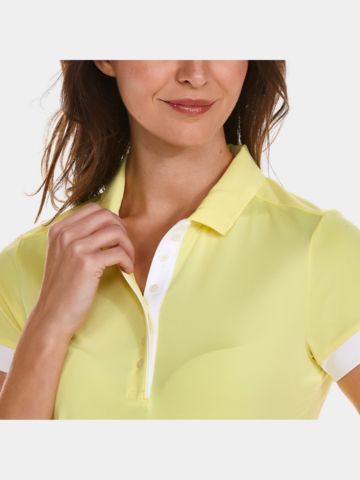 Valiente Funktions Halbarm Polo gelb