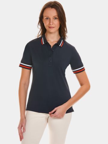 Valiente Funktions Pique Halbarm Polo navy
