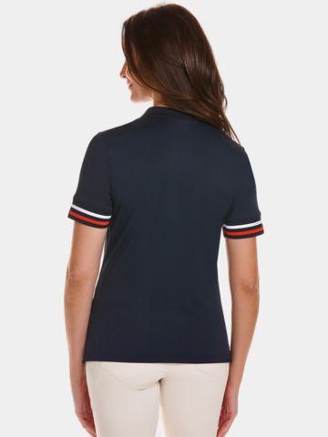 Valiente Funktions Pique Halbarm Polo navy