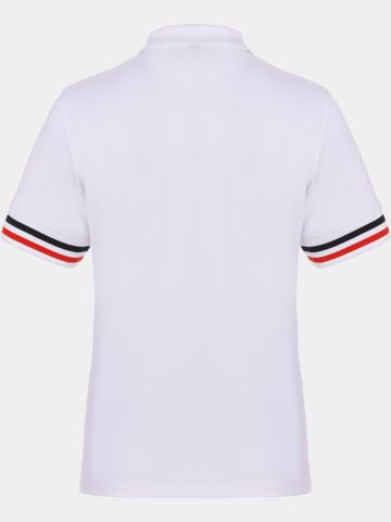 Valiente Funktions Pique Halbarm Polo weiß