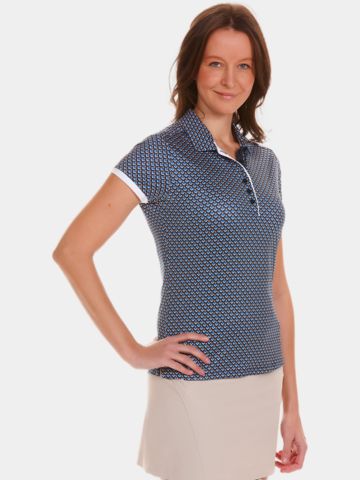 Valiente Druck Polo Halbarm mehrfarbig