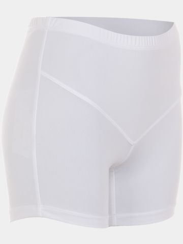 Valiente Dot-Jaquard halbarm Kleid weiß