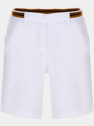 Valiente ANOUK Loose Fit, Jaquard-Bund Bermuda Hose weiß