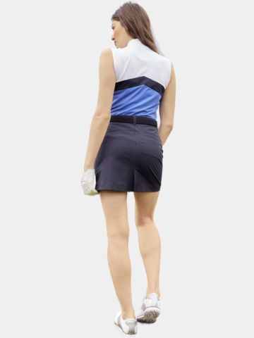 Valiente Colourblock Stehkragen ohne Arm Polo royal