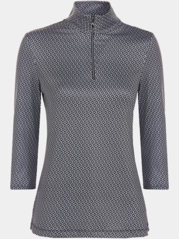 Valiente Graphischer Druck 3/4 Arm Polo fancy