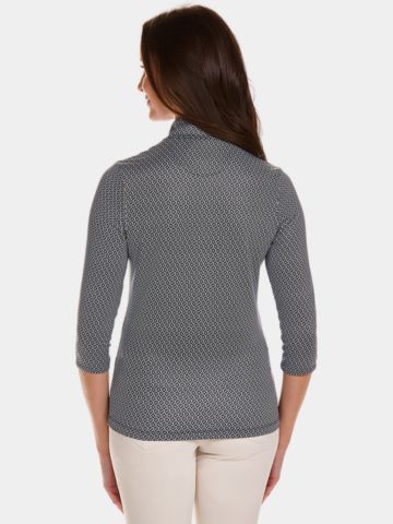 Valiente  Graphischer Druck 3/4 Arm Polo fancy