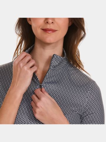 Valiente Graphischer Druck 3/4 Arm Polo fancy