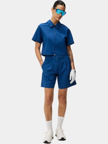 J.Lindeberg Cassandra Shirt Nylon Jacke blau