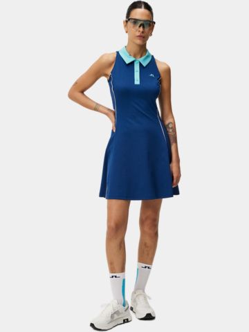 J.Lindeberg Nadia Dress ohne Arm Kleid blau