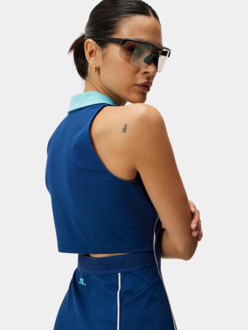 J.Lindeberg Nadia Dress ohne Arm Kleid blau