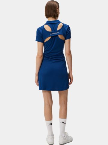 J.Lindeberg Tinsley Dress Halbarm Kleid blau