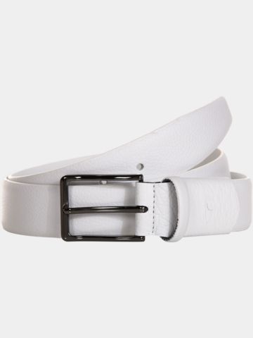Daniel Springs Leder Gürtel Accessoires weiß