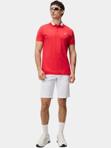 J.Lindeberg  Benji Regular Fit Halbarm Polo rot