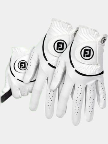 FootJoy WeatherSof Handschuh Doppelpack für die linke Hand weiß