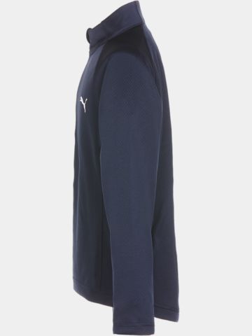 Puma Girls 1/4 Zip Fleece Midlayer navy