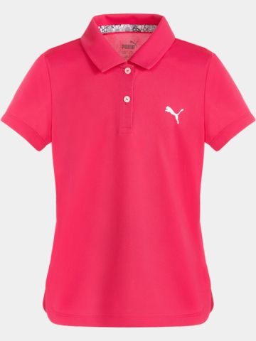Puma Girls Essential Halbarm Polo pink