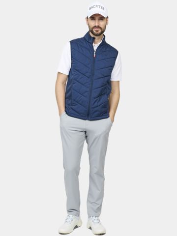 Backtee  Mens Hybrid Gilet Stretch Weste navy