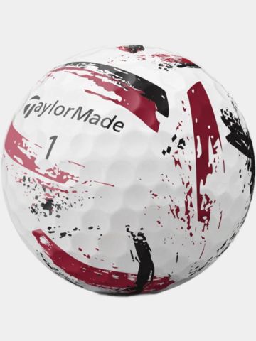 TaylorMade SpeedSoft Ink Golfball rot