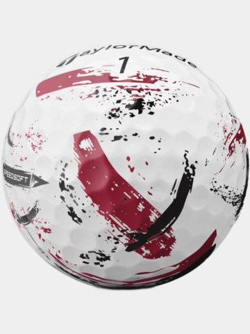 TaylorMade SpeedSoft Ink Golfball rot