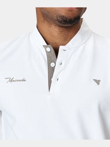 Macade Golf  Heath Bomber Shirt Halbarm Polo weiß