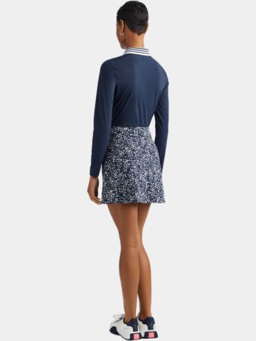 G/Fore  SILKY TECH NYLON ZIP Langarm Polo navy