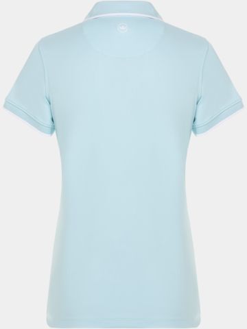 Peter Millar BETTY SHORT SLEEVE DROP V Halbarm Polo türkis