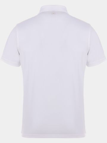Peter Millar SOLID PERFORMANCE JERSEY Halbarm Polo weiß