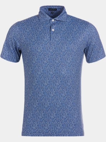 Peter Millar  FIELDS OF CARLSBAD PERFORMANCE Halbarm Polo blau