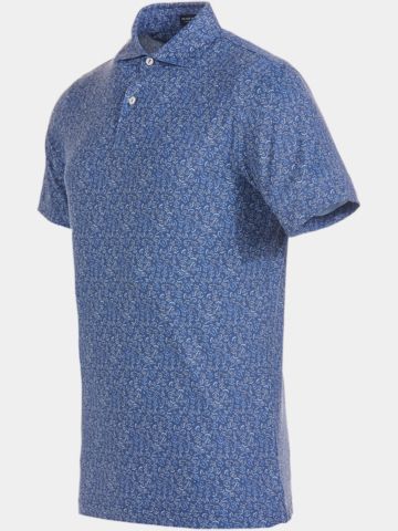 Peter Millar  FIELDS OF CARLSBAD PERFORMANCE Halbarm Polo blau