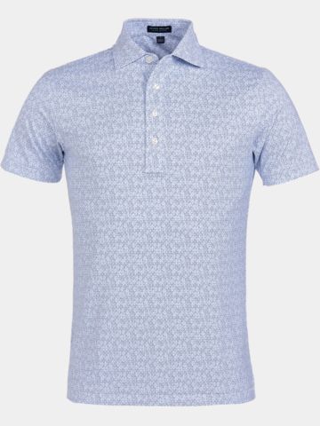 Peter Millar RHYTHM PERFORMANCE JERSEY KELLY HARD Halbarm Polo weiß