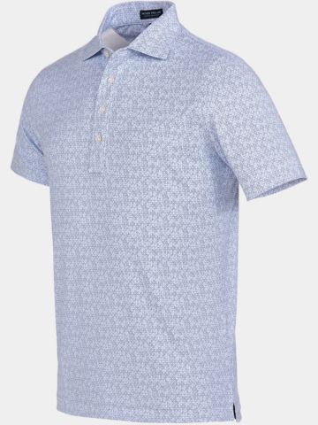 Peter Millar  RHYTHM PERFORMANCE JERSEY KELLY HARD Halbarm Polo weiß
