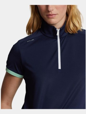 Polo Ralph Lauren TRI 1/4 ZIP Halbarm Polo navy