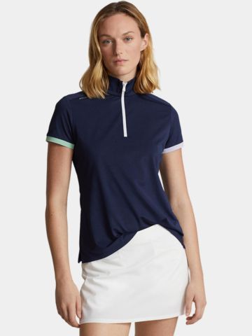 Polo Ralph Lauren TRI 1/4 ZIP Halbarm Polo navy