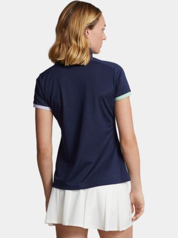 Polo Ralph Lauren TRI 1/4 ZIP Halbarm Polo navy