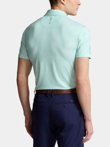 Polo Ralph Lauren RLX HOUNDSTOOTH Halbarm Polo türkis