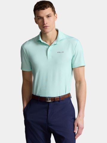 Polo Ralph Lauren RLX HOUNDSTOOTH Halbarm Polo türkis